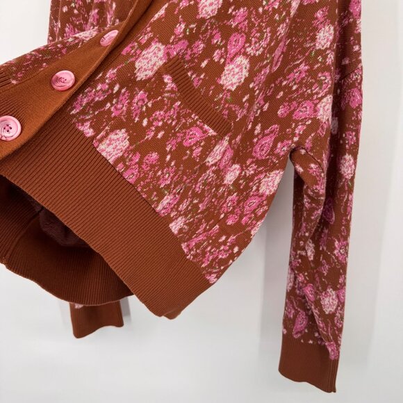Hemant & Nandita Fara Cardigan Cocoa Cardigan Sweater 100% Cotton Womens size XL - Picture 10 of 16